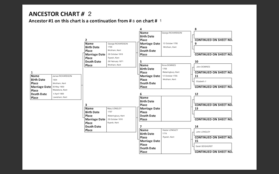 Our Roots – Downloadable – Pedigree Chart 1