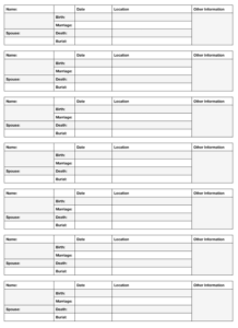 Family Group Sheet: How To Make the Best of This Resource - Family Tree ...